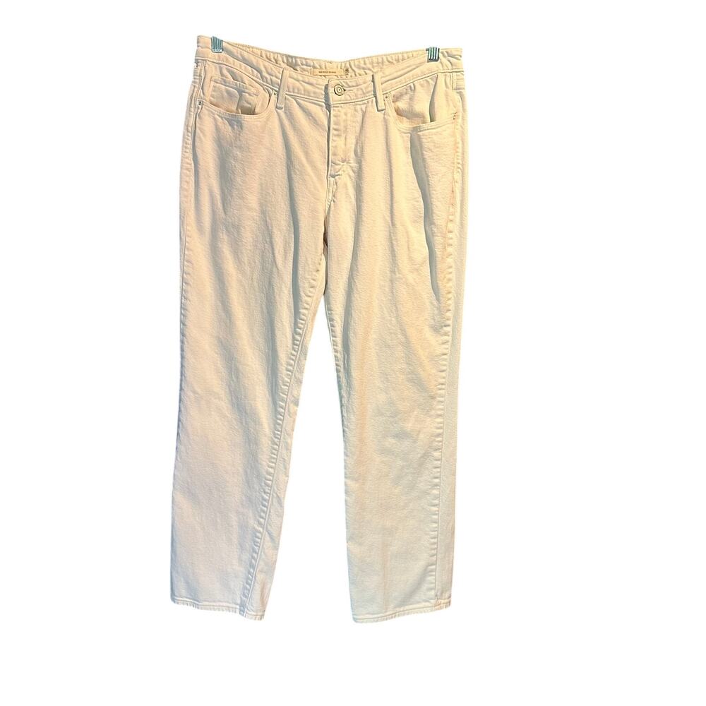 Levi's Ladies Size 31 Waist White Jeans Mid Rise Skinny White Tab